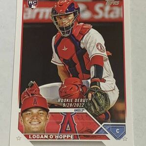 ローガン オホッピー LOGAN O'HOPPE 2023 TOPPS UPDATE RC ROOKIE DEBUT ANGELSの画像1