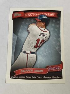 CHIPPER JONES 2010 TOPPS PEAK PERFORMANCE INSERT BRAVES やや傷有り 即決