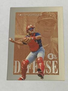 IVAN RODRIGUEZ 1996 FLEER E-XL DEFENSE INSERT RANGERS 難有り 即決