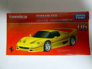  new goods unopened Tomica premium No06 Ferrari F50 sale memory specification including in a package possible shrink equipped 