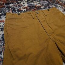 【逸品】 RRL Buckle Back Canvas Duck Trouser 【32×30】 バックルバック キャンバスダック トラウザー 鉄ボタン 肉厚 Ralph Lauren war _画像3