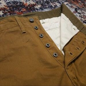 【逸品】 RRL Buckle Back Canvas Duck Trouser 【32×30】 バックルバック キャンバスダック トラウザー 鉄ボタン 肉厚 Ralph Lauren war の画像4