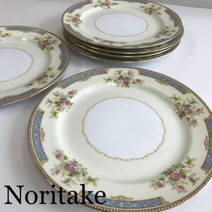 オールドノリタケ　Noritake M印　花柄 プレート皿　大　洋食器 金彩　裏印番号：BS017 1931～1941年頃 米国輸出向け