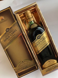 ★★★ジョニーウォーカー ゴールドラベル 15年　Johnnie Walker GOLD LABEL 750ml 43%　スコッチウイスキー 未開栓★★★