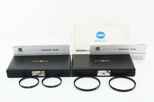 ★希少美品★ MINOLTA ミノルタ PORTRAYER S SET S1 & S2 72mm 55mm FILTERS ポートレート撮影用 ソフトフィルター ポートレイヤー #1276