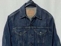 【LEVI'S 71557】2001年復刻 3rd リーバイス デニムジャケット ジージャン トラッカー ビッグE サイズ38 サード 日本製_画像4