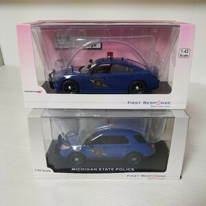 1/43 ファーストレスポンス ミシガン州警察　フォードエクスプローラ　ダッジチャジャー　セット