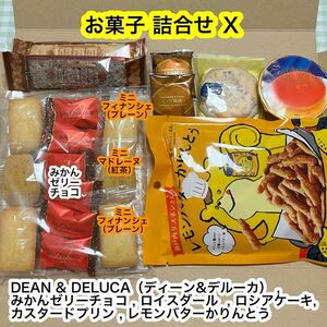 【特価！】お菓子詰合せＸ（フィナンシェ,マドレーヌ,パイ,クッキー,ロシアケーキ,プリン,かりんとう）正規品　アウトレット品　送料無料！