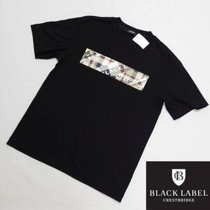 【新品未使用】ブラックレーベルクレストブリッジ チェックロゴ半袖Tシャツ M