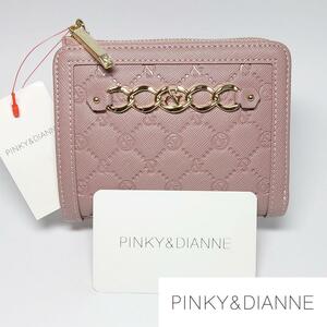 【新品タグ付き】ピンキー&ダイアン ゼネラルL字ファスナー二つ折り財布 ピンク