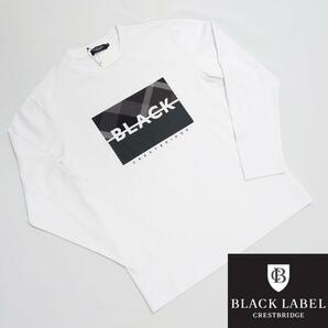 【新品未使用】ブラックレーベルクレストブリッジ ブロックロゴ長袖Tシャツ M