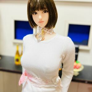 ロングTシャツ＋パンツ＋チョーカー 1/6サイズ TBLeague ファイセン フィギア オビツ アゾン ジェニー バービー ドール 服 リカの画像2