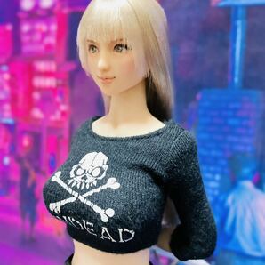 シャツ＋Tシャツ＋スカート＋ストッキング 1/6サイズ TBLeague ファイセン フィギア オビツ アゾン ジェニー バービー ドール 服 リカの画像7