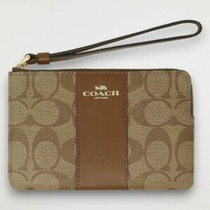 COACH ポーチ コーチ 小物入れ マルチケース ブラウン