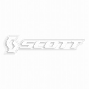 SCOTT スコット 217634-2362-1 ホリゾンタル ステッカー ホワイト 25cm バイク シール アクセサリー