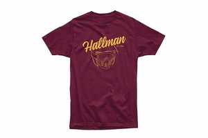 THOR ソアー 3030-18488 HALLMAN OPENFACE Tシャツ バーガンディ S 半袖 ロゴT バイクウェア ウエストウッド