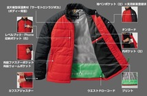 バートル 7420 軽防寒ジャケット ブラック S 作業 服 暖かい 防風 メンズ レディース_画像3