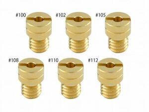 ポッシュフェイス 700028-10 メインジェットセット #100-#112 ケイヒン 丸小タイプ(5×6.7タイプ) 各1個入り バイク