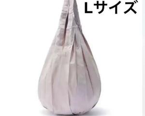 送料無料【新品未使用】MUJI 無印良品さっとたためるマイバッグ　スモーキーピンク　Ｌ　約６３×３０ｃｍ／約２５Ｌ