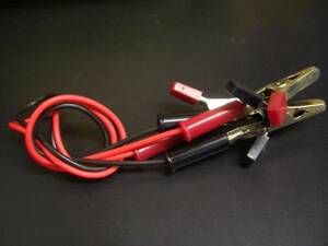 *wani. clip Lead attaching red black 2 ps domestic goods electrification wiring . through rumen msi clip each 5 pcs insertion . have postage 250 jpy *