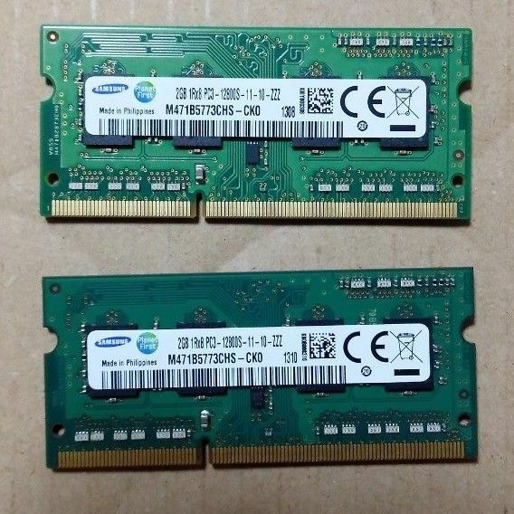 SAMSUNG　PC3-12800s 2GB x 2
