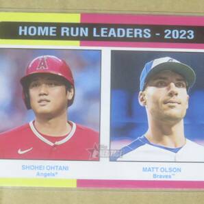 2024 TOPPS HERITAGE 大谷翔平 / MATT OLSON HOME RUN LEADERS 2023の画像1