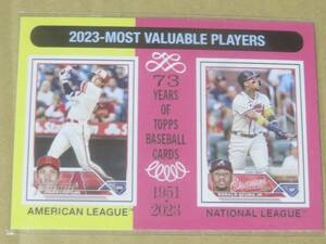 2024 TOPPS HERITAGE 大谷翔平 / RONALD ACUNA JR. 2023 MOST VALUABLE PLAYERS