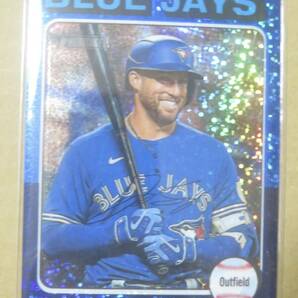 2024 TOPPS HERITAGE CHROME BLUE SPARKLE パラレル GEORGE SPRINGERの画像1