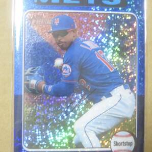 2024 TOPPS HERITAGE CHROME BLUE SPARKLE パラレル FRANCISCO LINDORの画像1