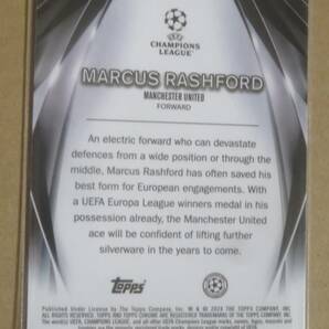 2023-24 TOPPS UEFA CLUB COMPETITIONS ULTIMATE STAGE CHROME MARCUS RASHFORDの画像2