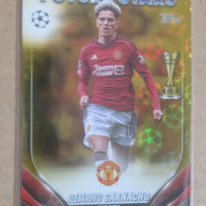 2023-24 TOPPS UEFA CLUB COMPETITIONS STARBALL GOLD FOIR パラレル ALEJANDRO GARNACHOの画像1