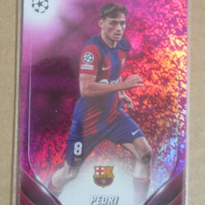 2023-24 TOPPS UEFA CLUB COMPETITIONS PINK SPARKLE パラレル PEDRIの画像1