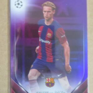 2023-24 TOPPS UEFA CLUB COMPETITIONS PURPLE パラレル FRENKIE DE JONG 195/299の画像1