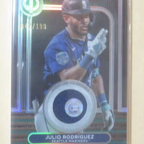 2024 TOPPS TRIBUTE GAME USED メモラビリア ジャージ JULIO RODRIGUEZ 047/199 STAMP OF APPROVALの画像1