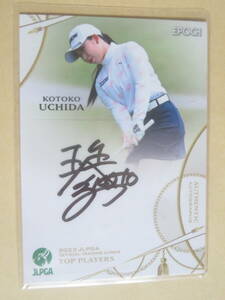 2023 EPOCH エポック JLPGA 女子ゴルフ TOP PLAYERS 直筆サイン 内田ことこ 16/80