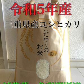 新米　令和5年　2023年産　農家直送　三重県産　コシヒカリ　こしひかり　お米　精米　10kg 10キロ 白米　ごはん　お米　