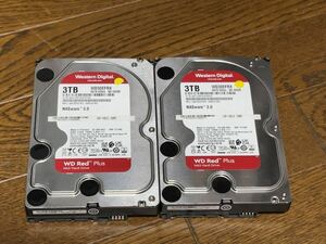 ◇【2本セット】Western Digital WD Red Plus WD30EFRX 3TB 3.5インチ NAS用SATA HDD