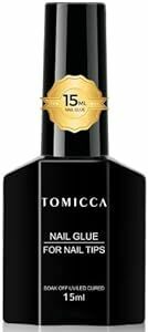 TOMICCA ネイルグルー ネイルチップ接着剤 15ml 4-IN-1 ネイルチップ用グルー＆ベースコート＆補強ジェル＆スリップ