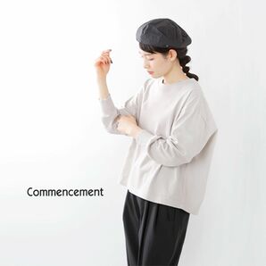Commencement/コメンスメント/コットン/ロングスリーブTシャツ