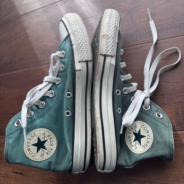 converse ALL STAR チャックテイラー グリーン ハイカット 24㎝