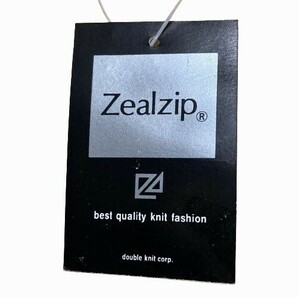 未使用■ジールジップ／Zealzip ■ポリエステルコットン素材 エンブレム刺繍入り プルオーバーシャツ メンズ Mサイズの画像3