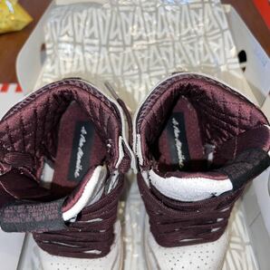 国内正規中古品 NIKE AIR JORDAN 1 HIGH OG PS A MA MANIERE SAIL BURGUNDY ナイキ エア ジョーダン アママニエール マニエール 18cmの画像2