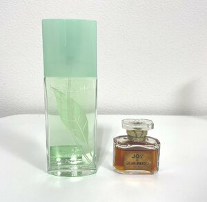 【L73400】香水2点セット ElizabethArden GreenTea グリーンティ 50ml 残量8割ほど JEAN PATOU JOY ジョイ 容量未記載 箱付 経年保管品