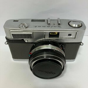 【H18852】カメラ　フィルムカメラ　アンティーク　MINOLTA　ROKKOR　ミノルタ　1:2.8/45　 ジャンク品　中古品　ケース付