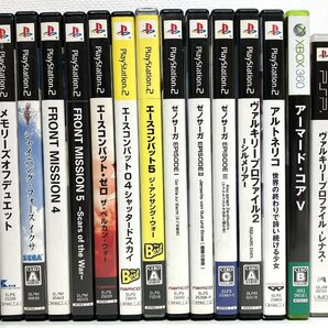 【S46718】ゲームソフトおまとめ 14本セット PS2/PSP/XBOX360 エースコンバット/ゼノサーガ/ヴァルキリープロファイルなど ジャンク品の画像1