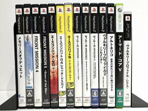 【S46718】ゲームソフトおまとめ　14本セット　PS2/PSP/XBOX360　エースコンバット/ゼノサーガ/ヴァルキリープロファイルなど　ジャンク品