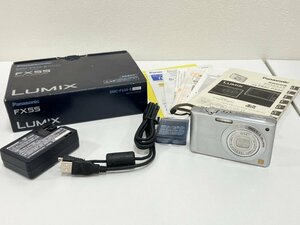 【N39949】Panasonic　パナソニック　DMC-FX55　デジタルカメラ　箱、説明書付き　中古品　現状品　動作未確認　ジャンク品