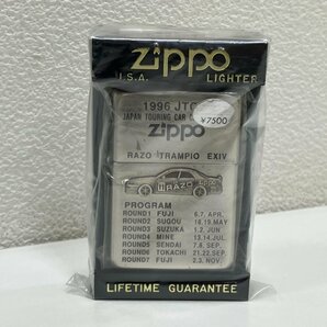 【J73363】Zippo ジッポー ライター 1996年 JTCC Touring Car Championship RAZO TRAMPIO EXIV 喫煙グッズ 未使用未開封品 長期保管品の画像1