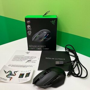 【U64972】RAZER BASILISK ULTIMATE ワイヤレスゲーミングマウス 動作確認済み 美品 欠品ありの画像1