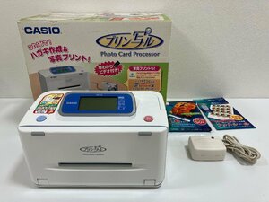 【N45100】CASIO　カシオ　PCP-10　プリン写ル　はがきプリンター　箱付き　長期保管　動作未確認　現状品　ジャンク品